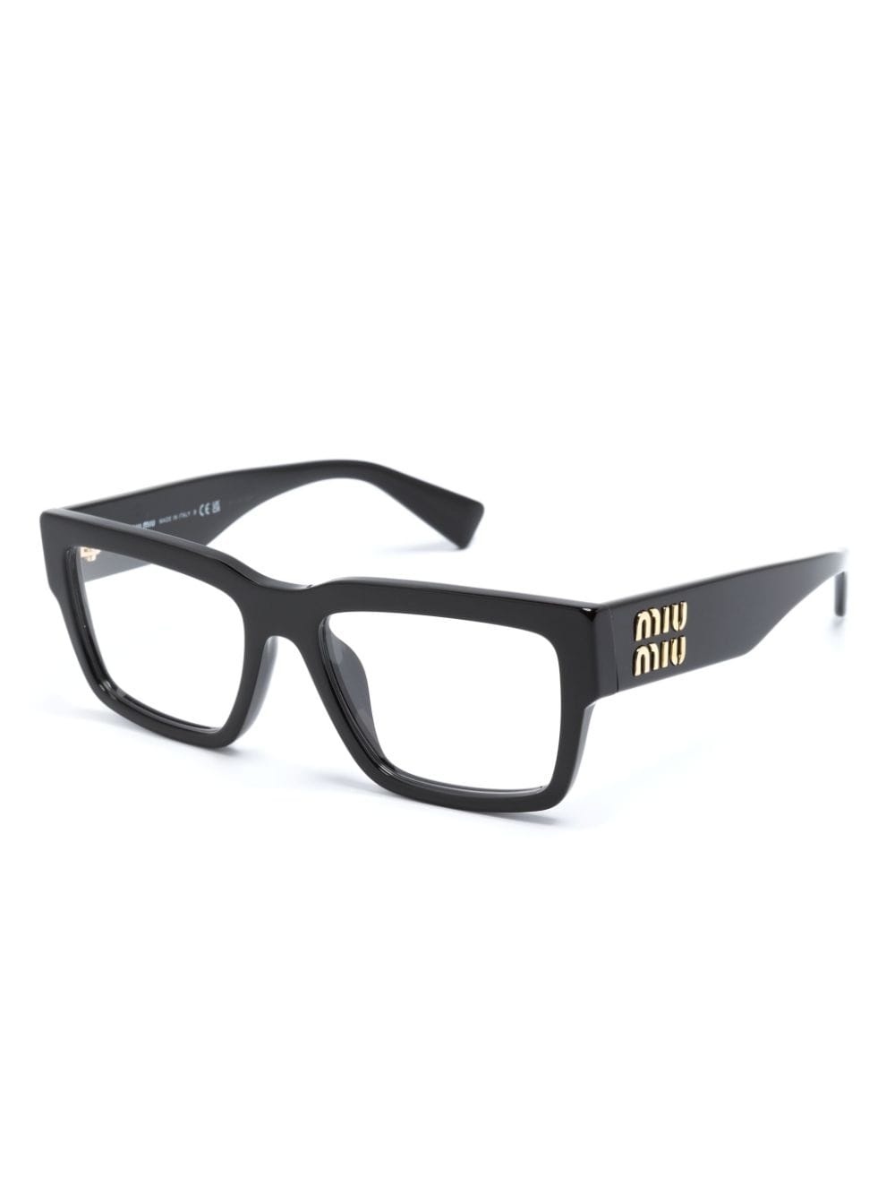 logo-plaque rectangle-frame glasses - 2