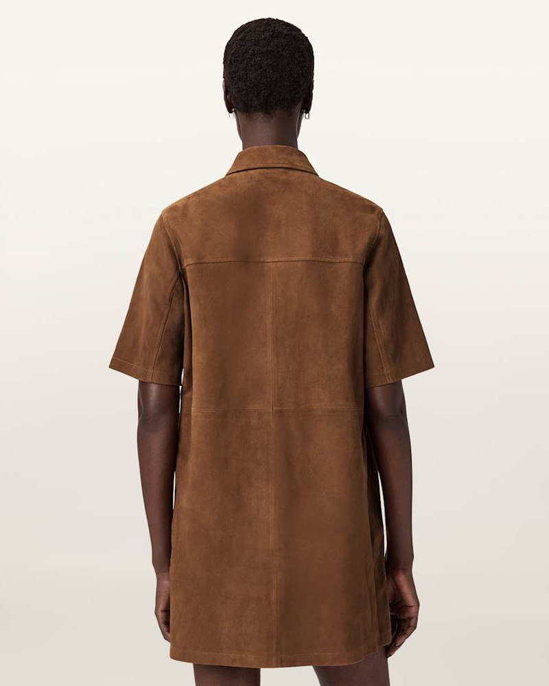 ROCK SUEDE MINI SHIRT DRESS 5