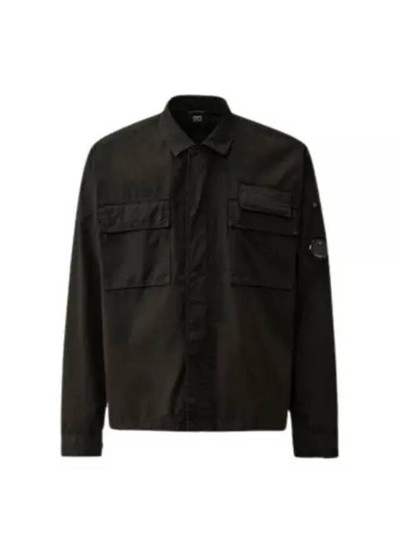 C.P. Company Gabardine Long Sleeve Shirt Black outlook