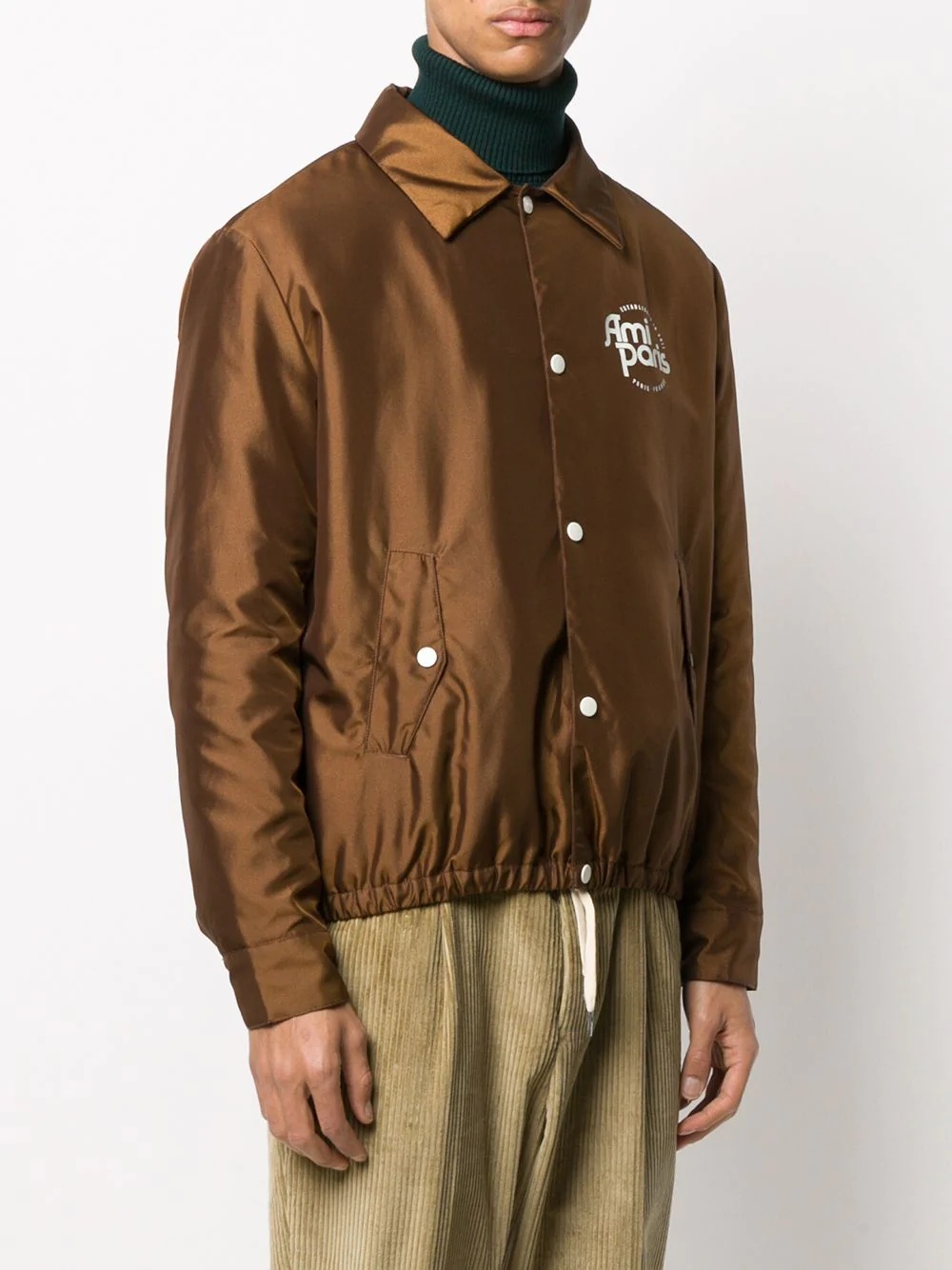 sherpa-lined coach jacket - 3