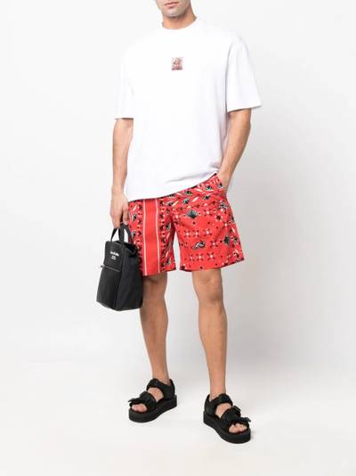 MSGM Bandana-print shorts outlook