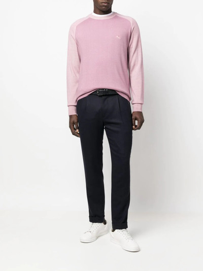 Etro Pegaso embroidered crew-neck jumper outlook