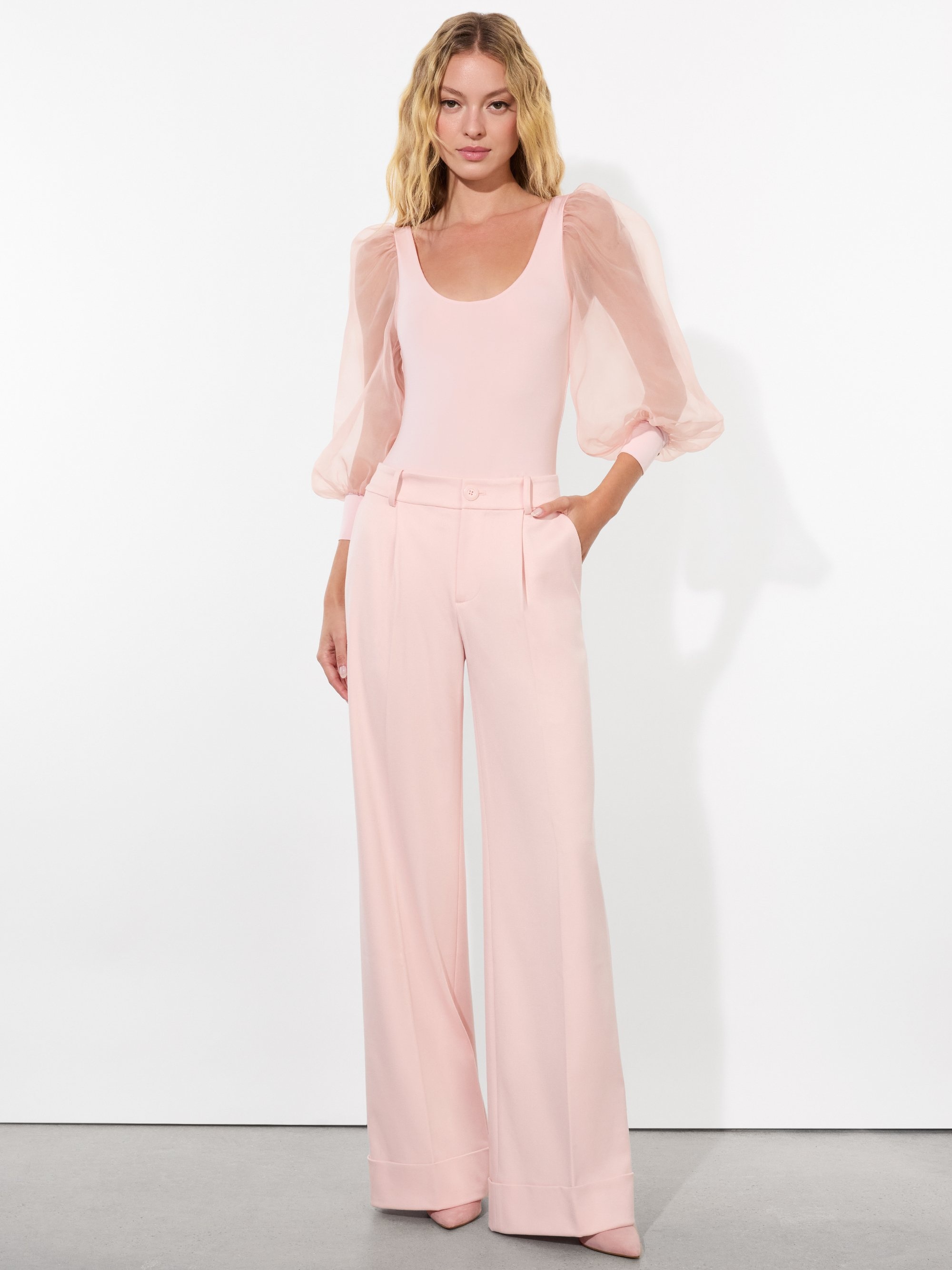 JILLIANNE SCOOP NECK PUFF SLEEVE BODYSUIT - 3