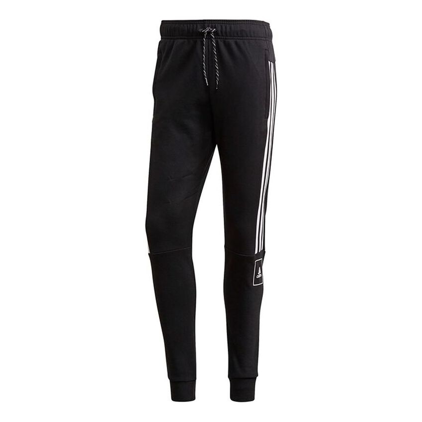 adidas M 3S Tape Pants Running Gym Casual Sports Long Pants Black GK4789 - 1