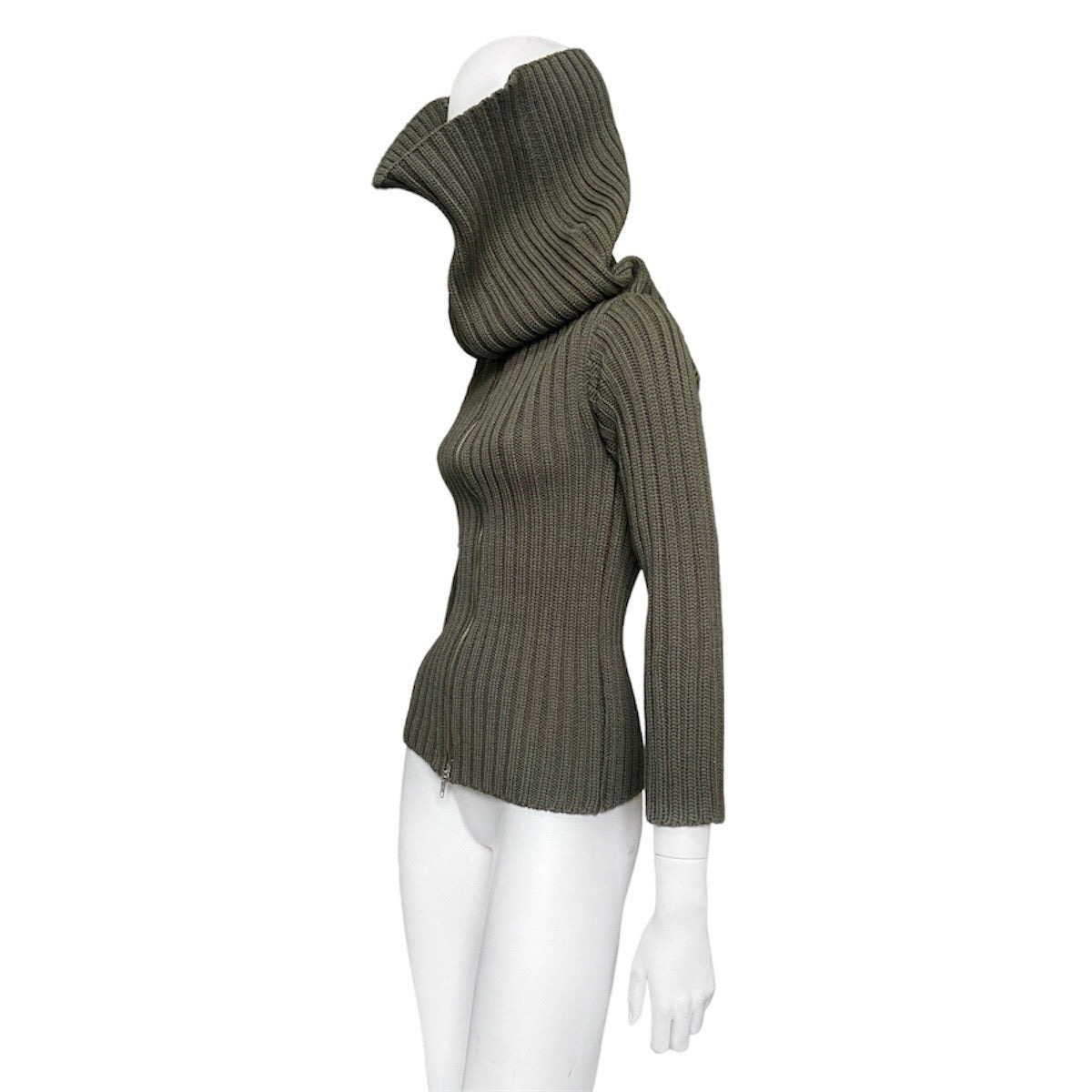Maison Martin Margiela Fall 1998 'Flat' Collection Green Envelope Knit Jacket - 3