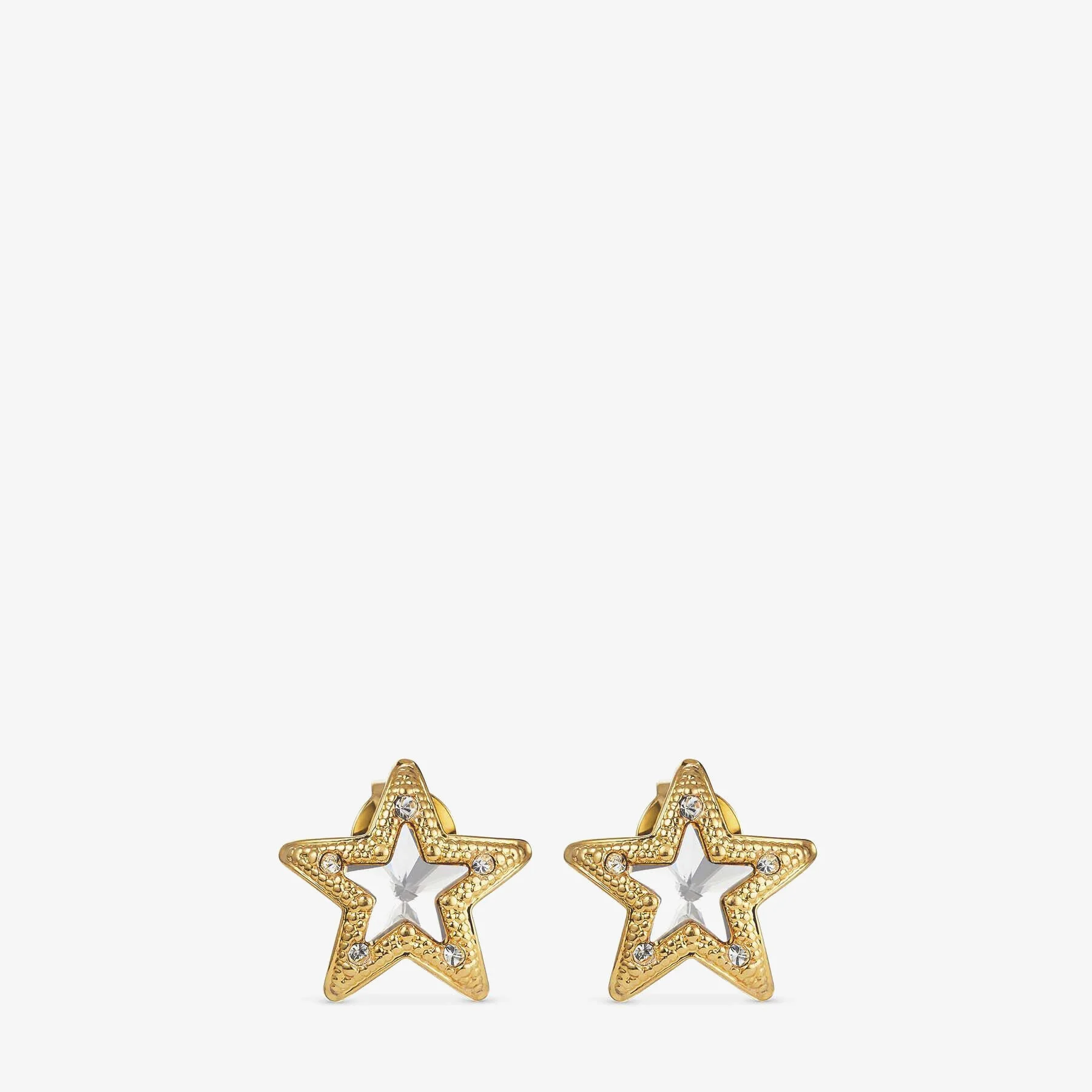 JC Star Studs
Gold-Finish Metal JC Star Stud Earrings with Swarovski Crystals - 1