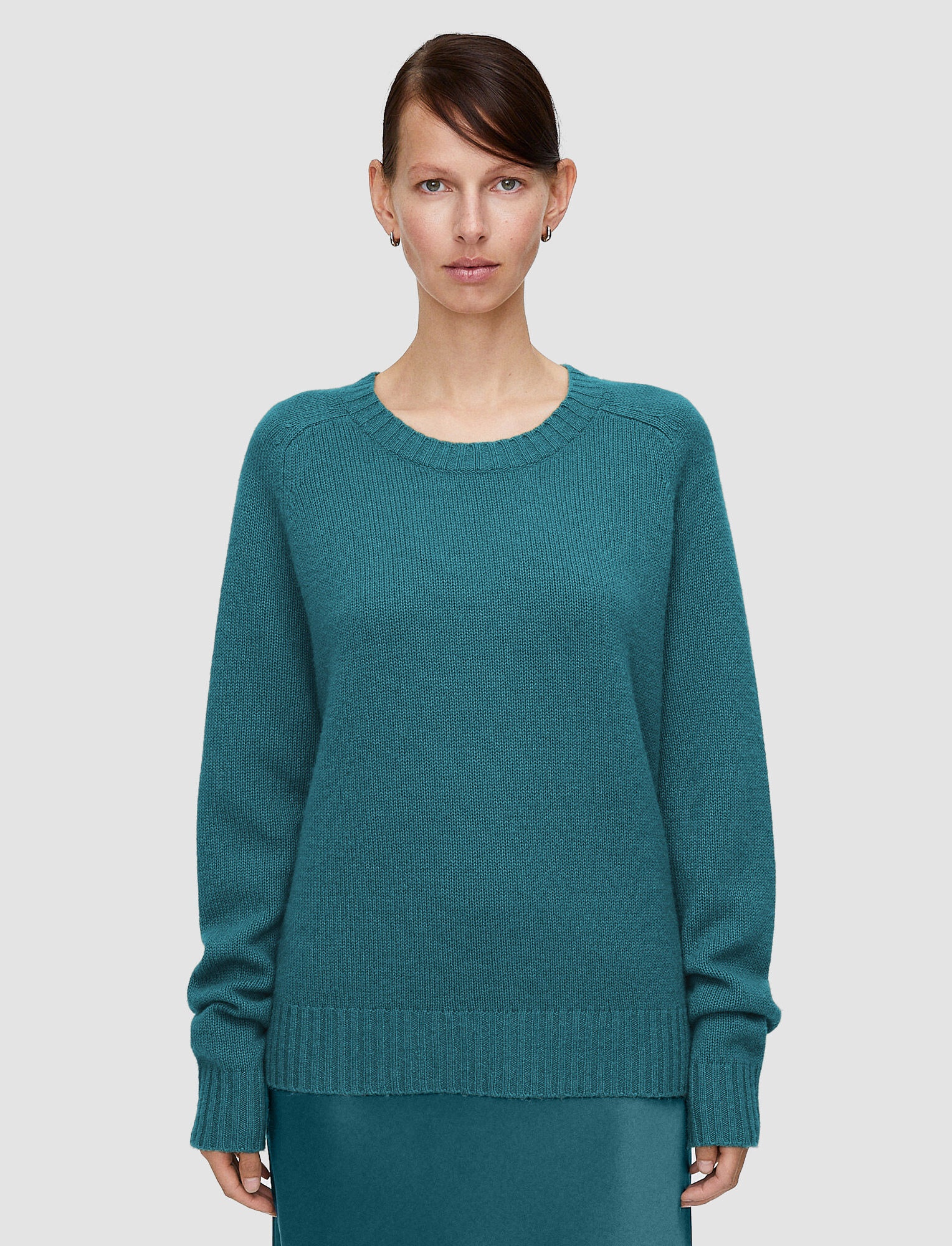 Open Cashmere Round Neck Jumper - 3