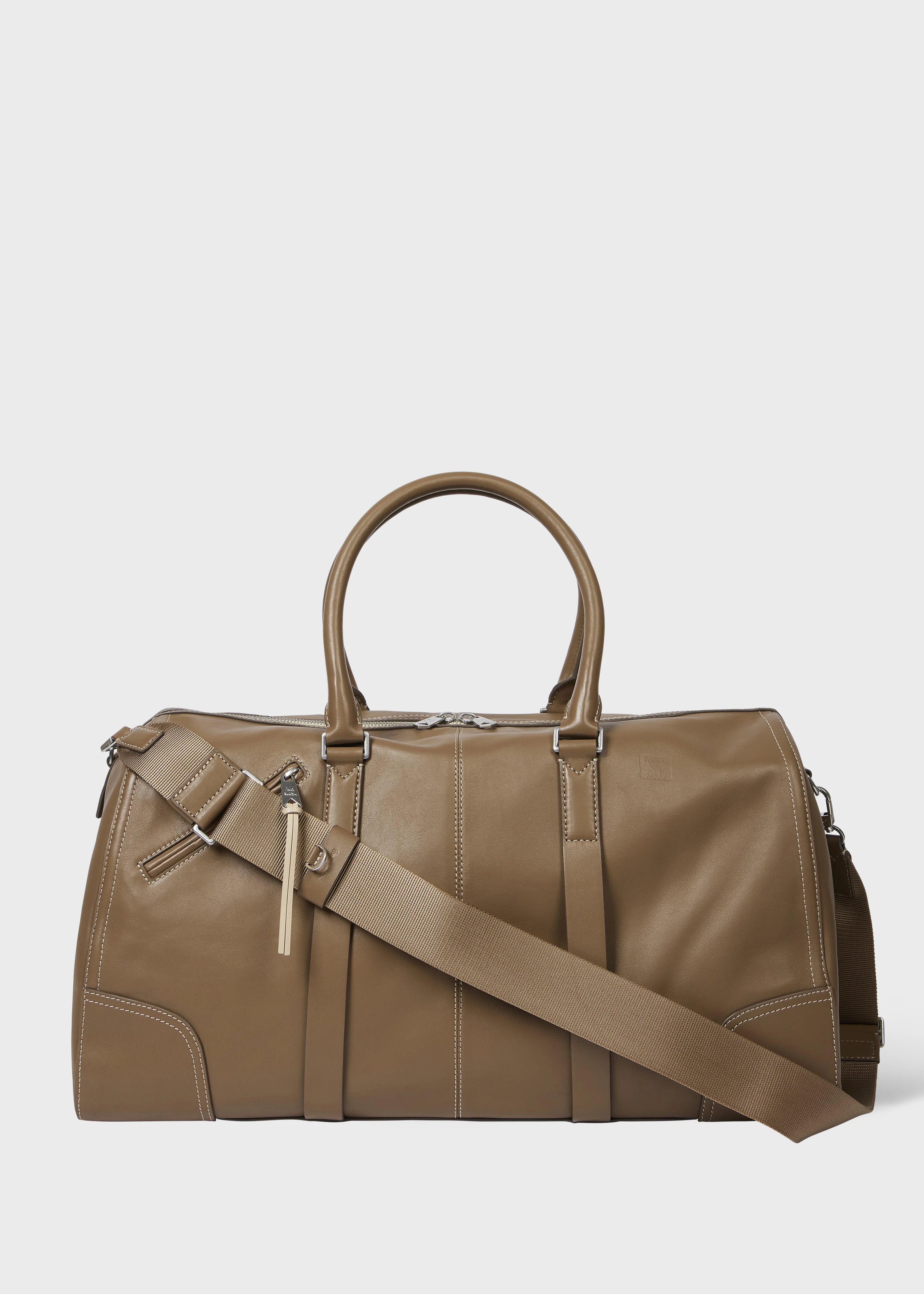 Brown Leather Duffle Bag - 1