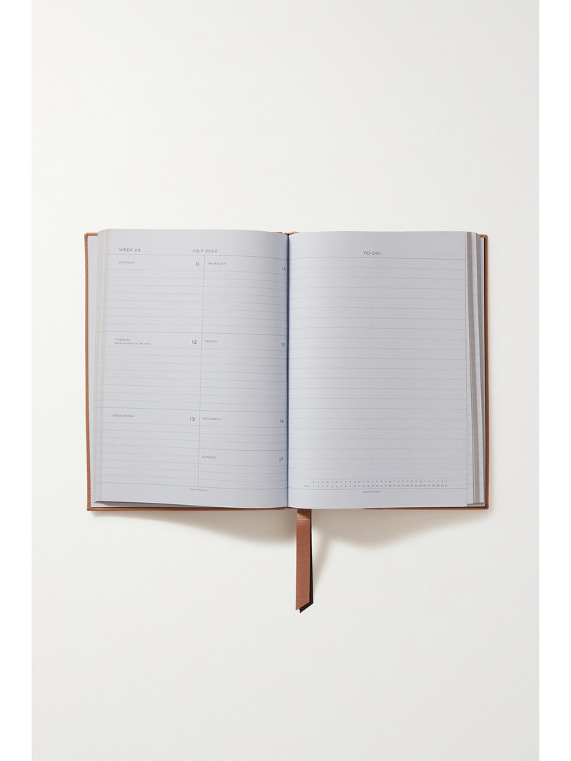Smythson Soho 2022 Textured-leather Diary outlook