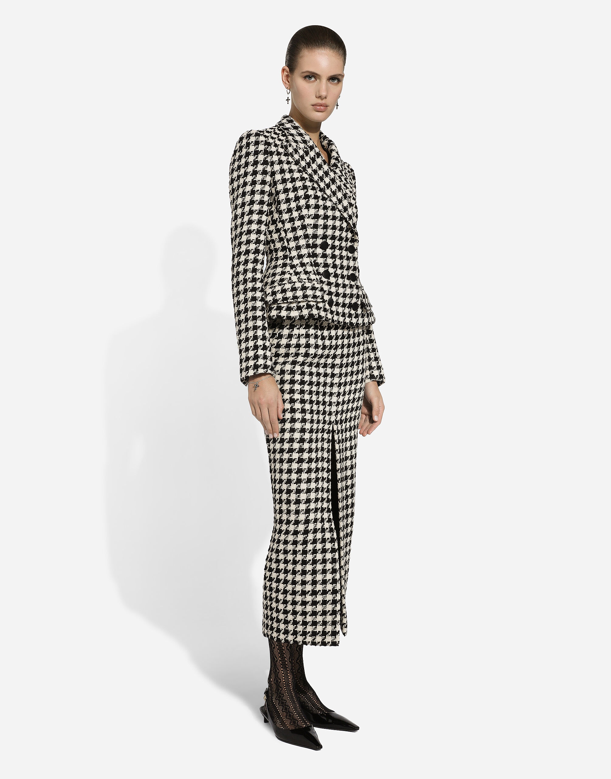 Macro-houndstooth Dolce jacket - 6