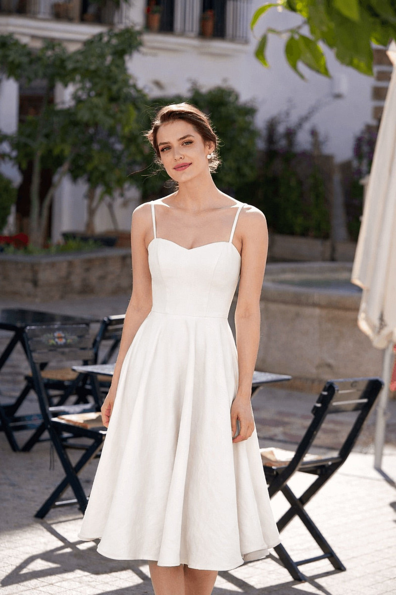 Gaâla Bardot Linen Dress outlook