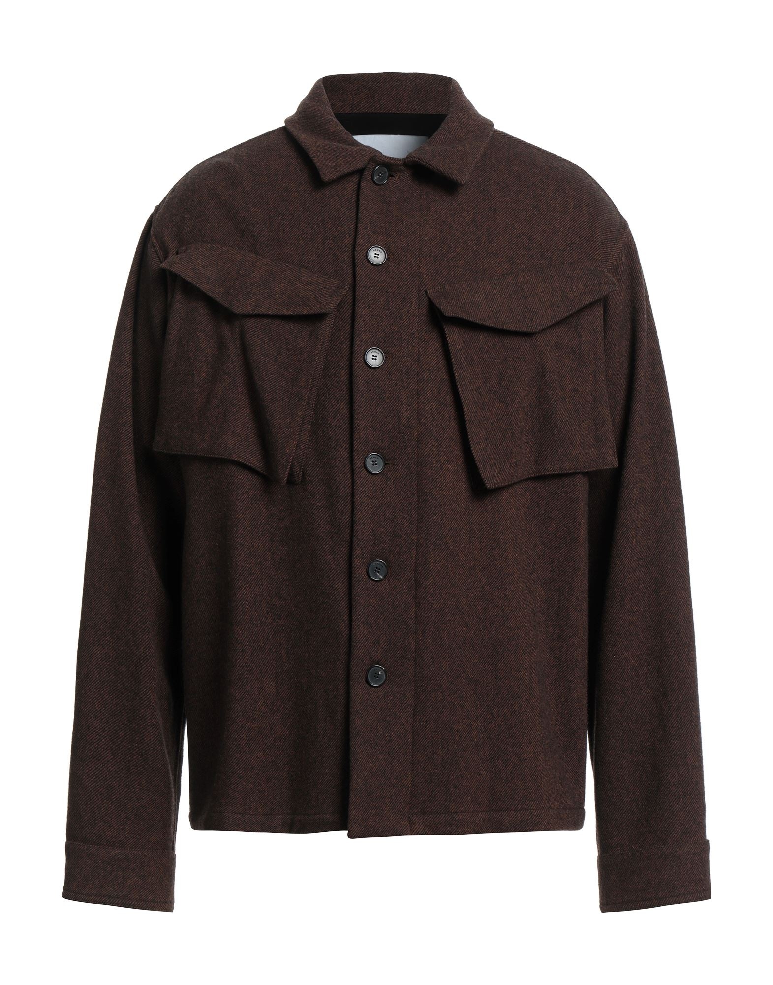 Dark brown Men's Patterned Shirt - 1