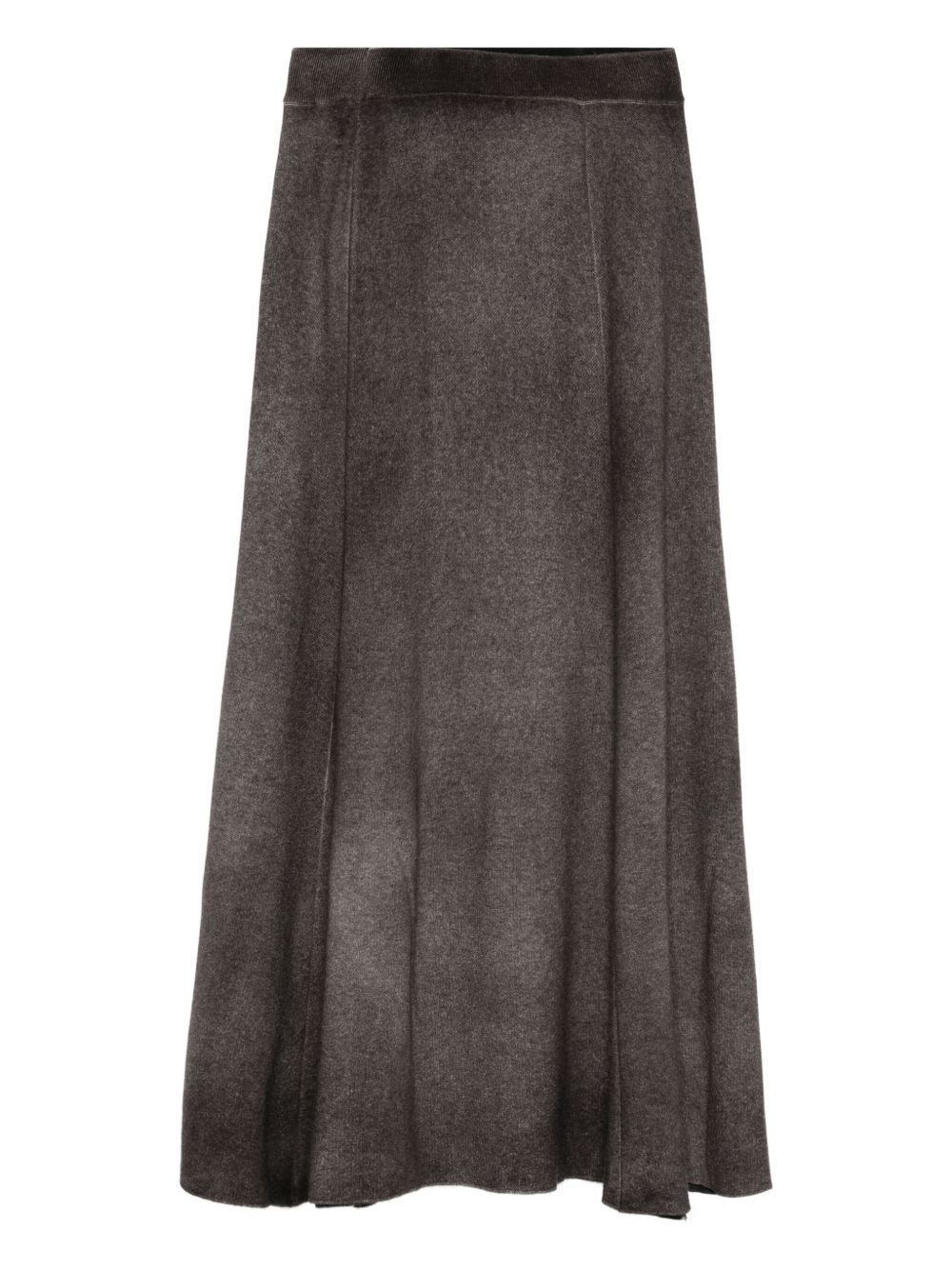 A-line knitted skirt - 1