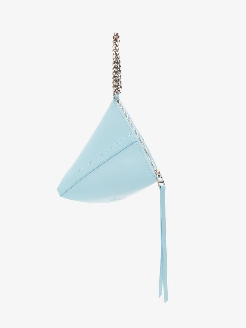 The Curve Pouch in Pale Blue - 4