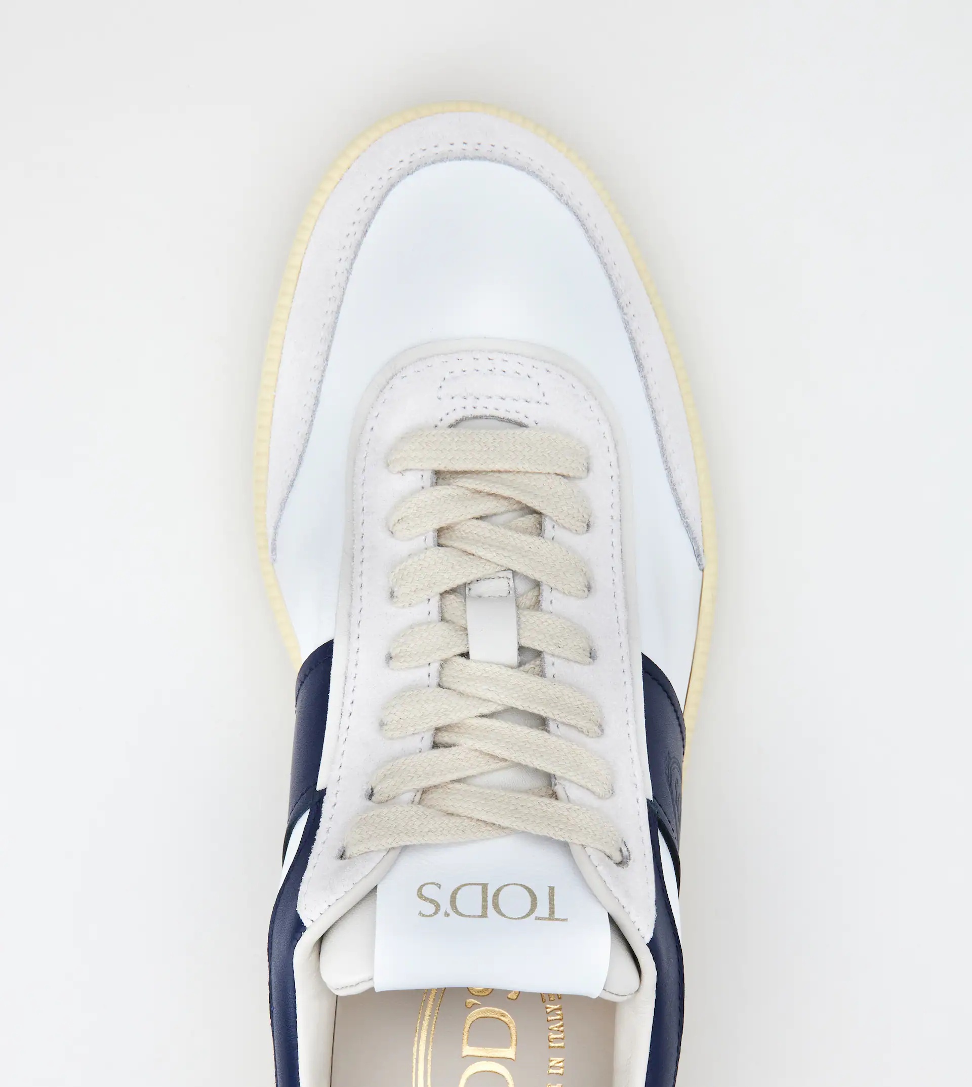 TOD'S TABS SNEAKERS IN SUEDE - WHITE, BLUE - 4