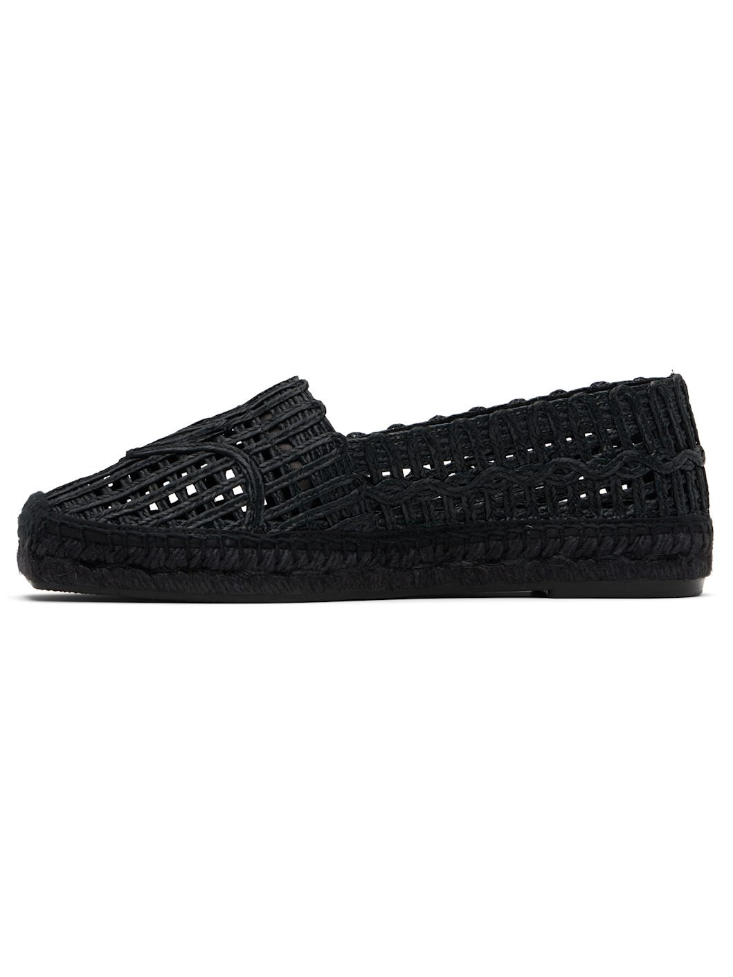 Black Raffia-Effect Espadrilles - 3