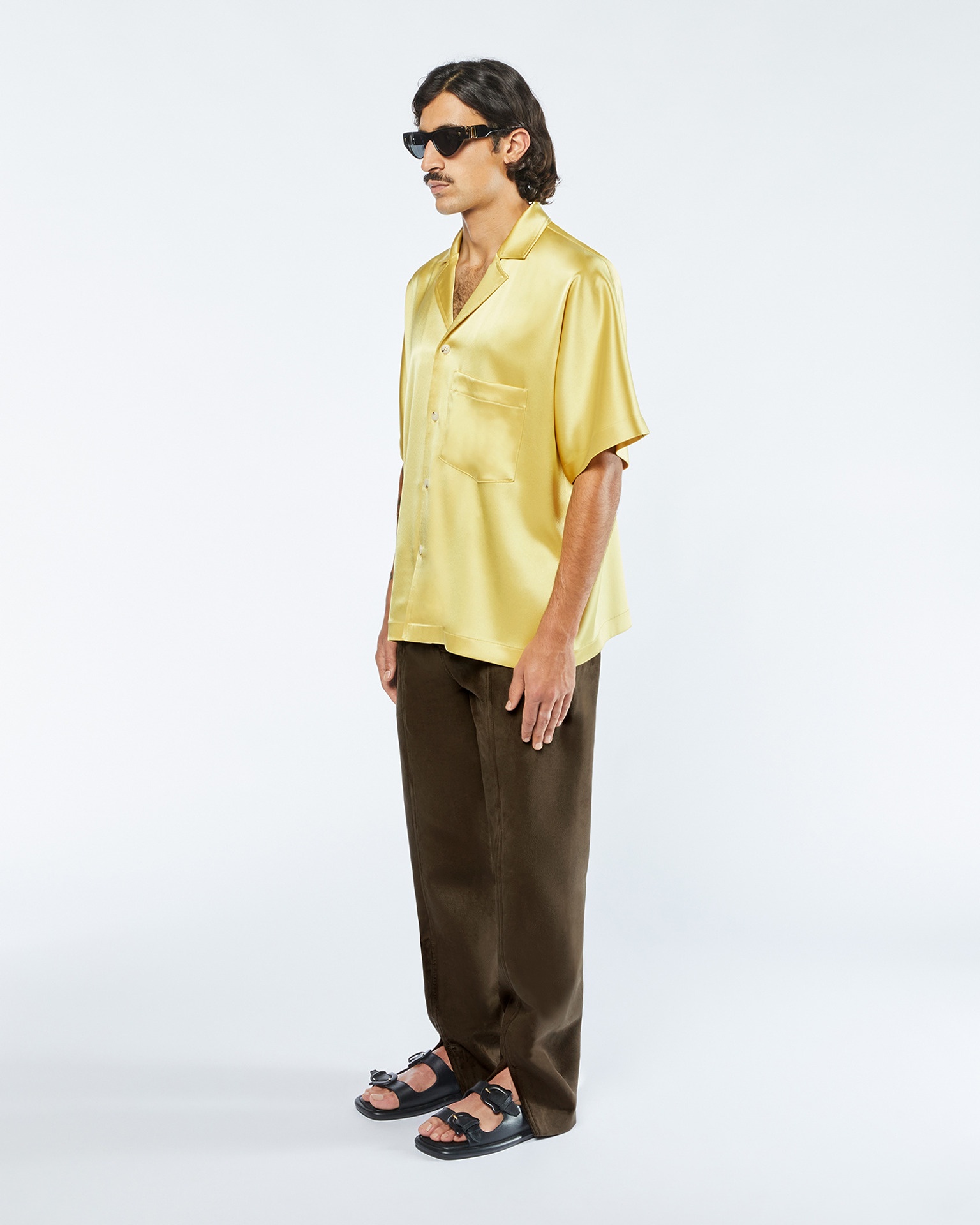 YUKI - Slip satin shirt - Yellow - 2