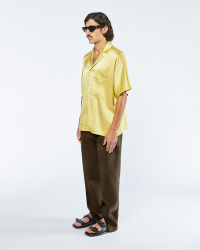 Nanushka YUKI - Slip satin shirt - Yellow outlook