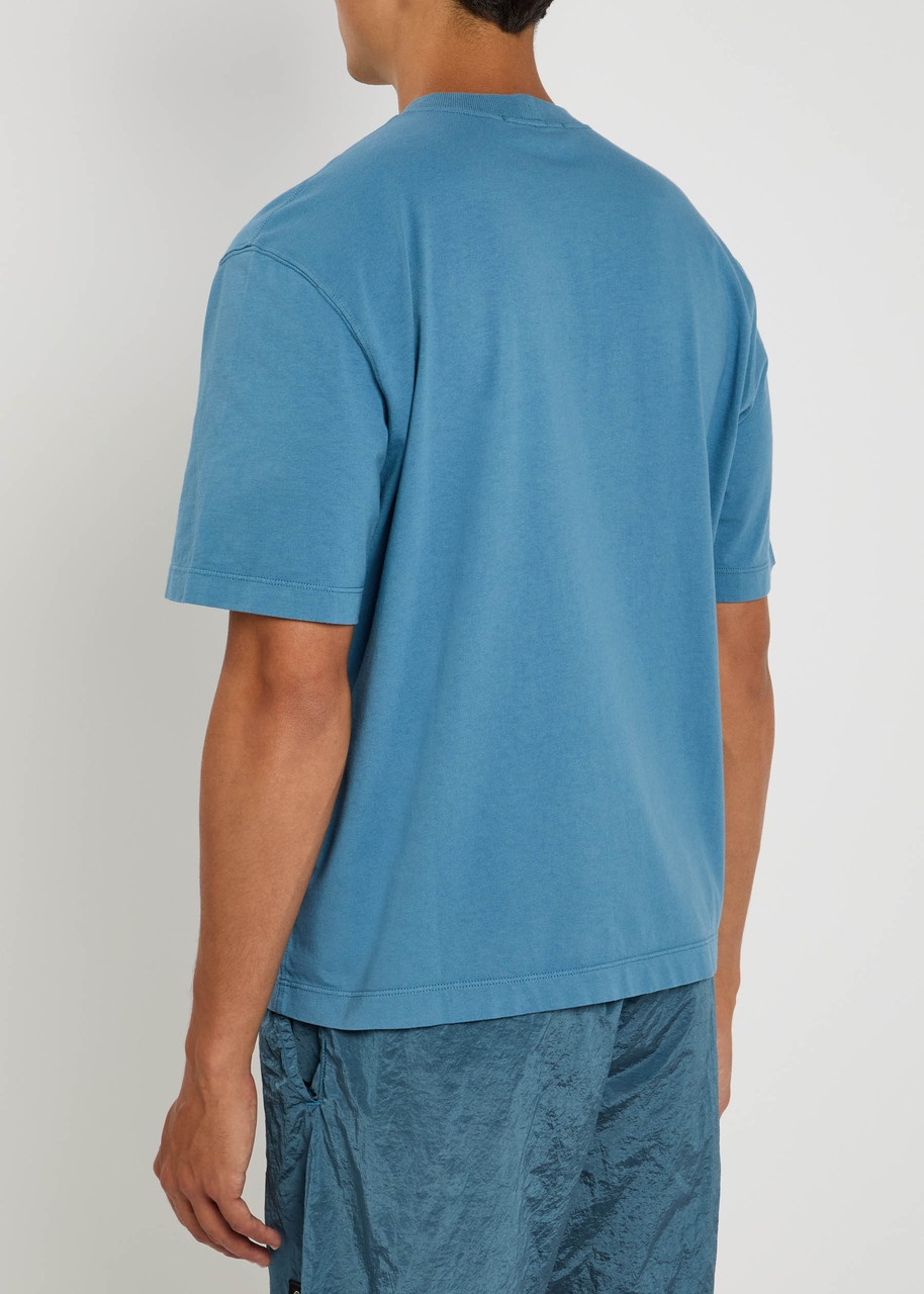 Stone Island Logo Cotton T-shirt - 3