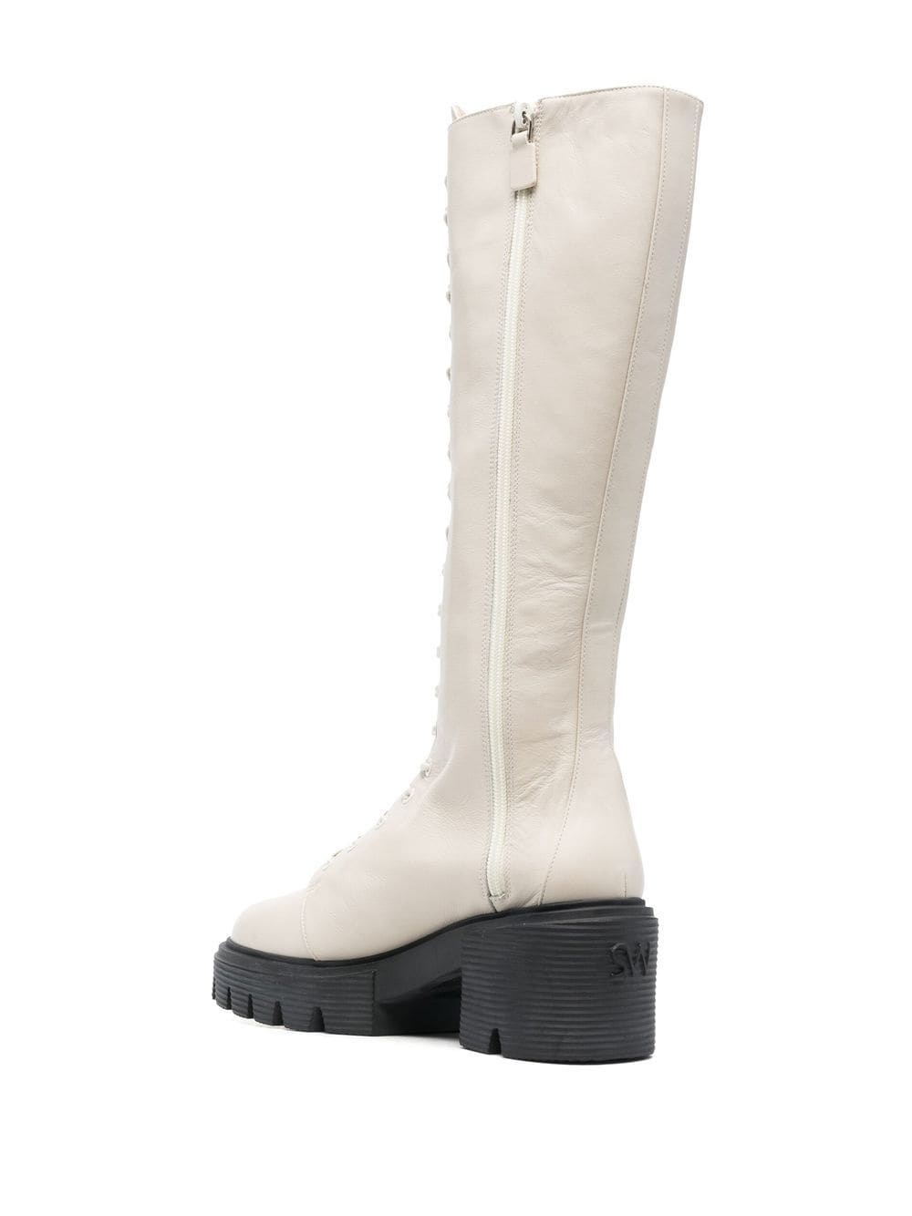 lace-up chunky boots - 3