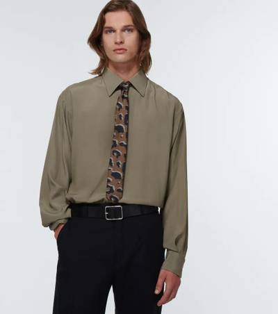 Dries Van Noten Silk and cotton tie outlook