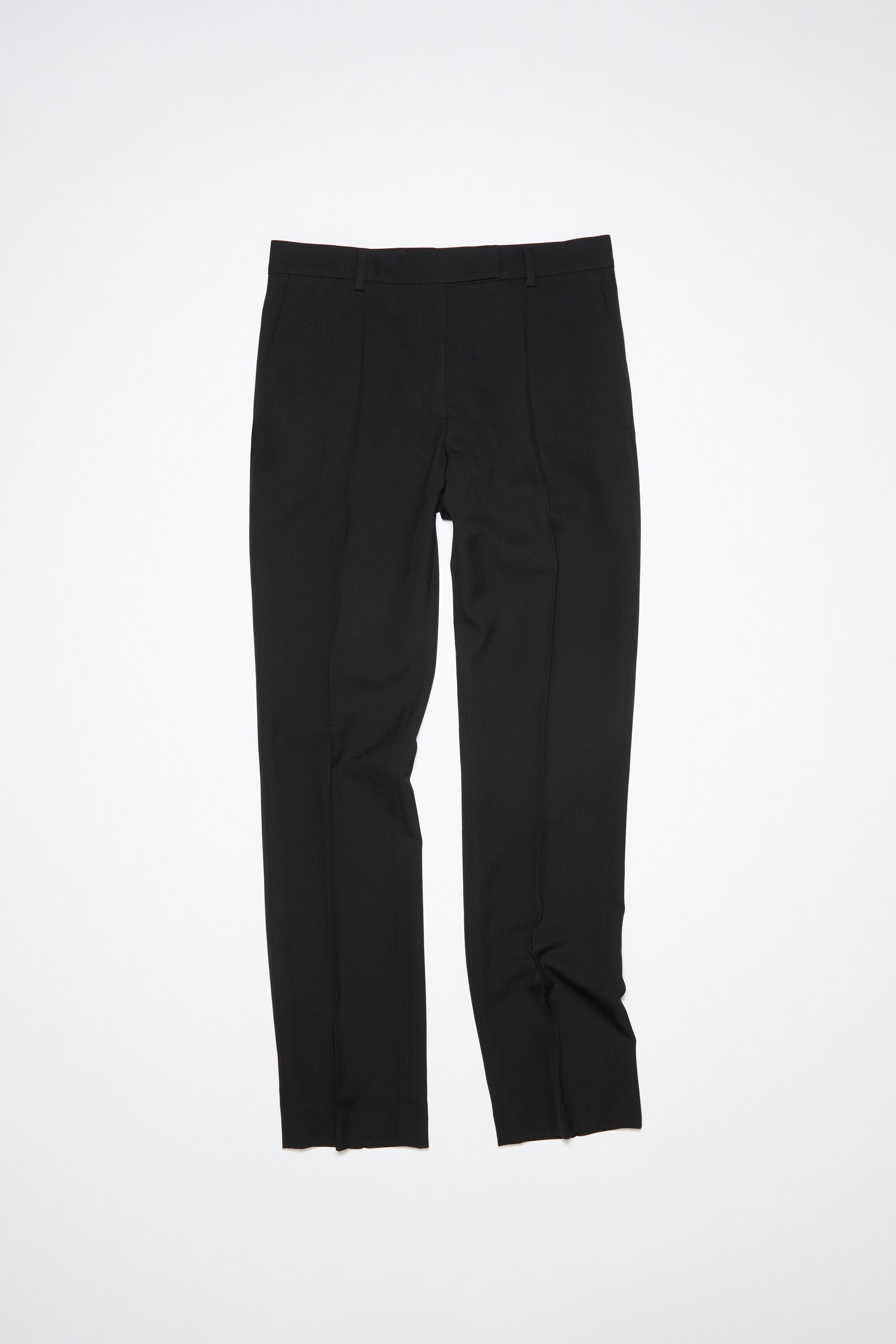 Narrow tailored trousers - Black - 6