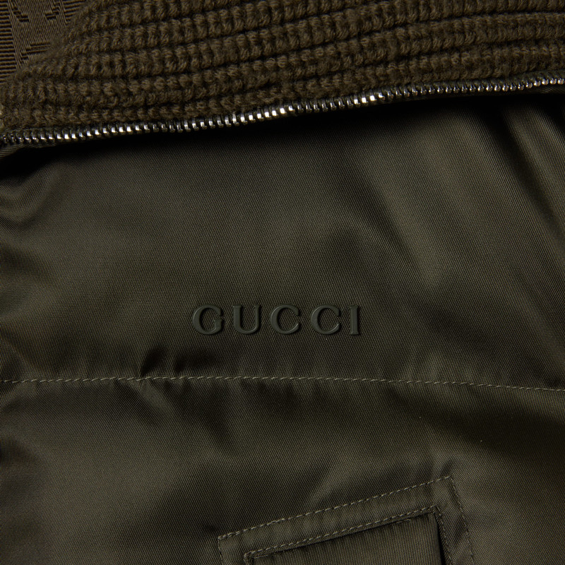 Fine gabardine nylon puffer jacket 7