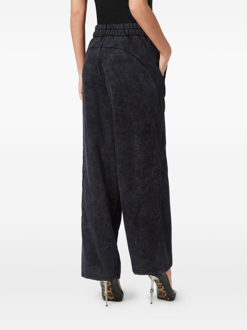 embroidered panelled track pants 4