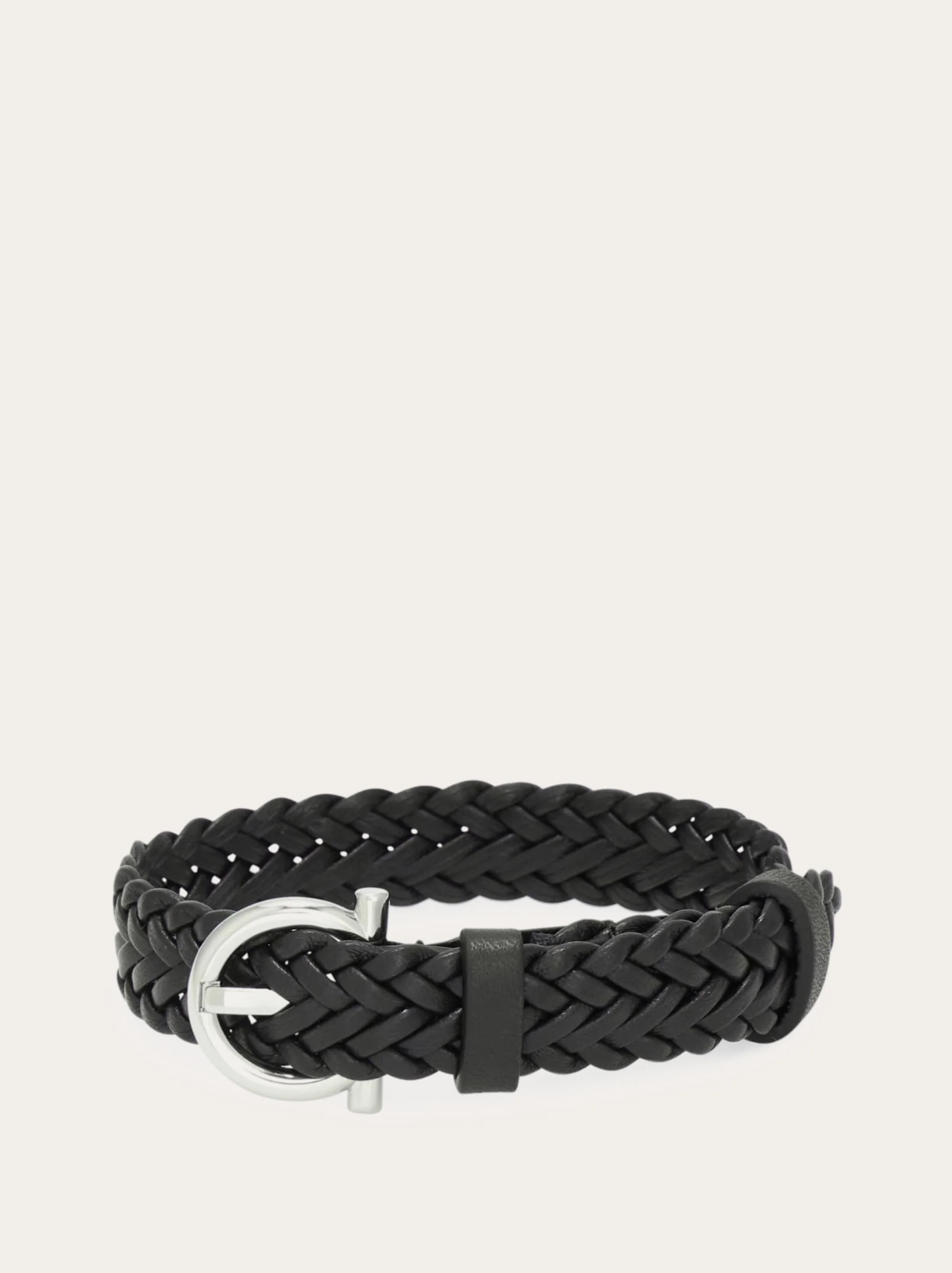 Woven bracelet with Gancini clasp - 1