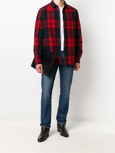 DSQUARED2 relaxed plaid shirt outlook