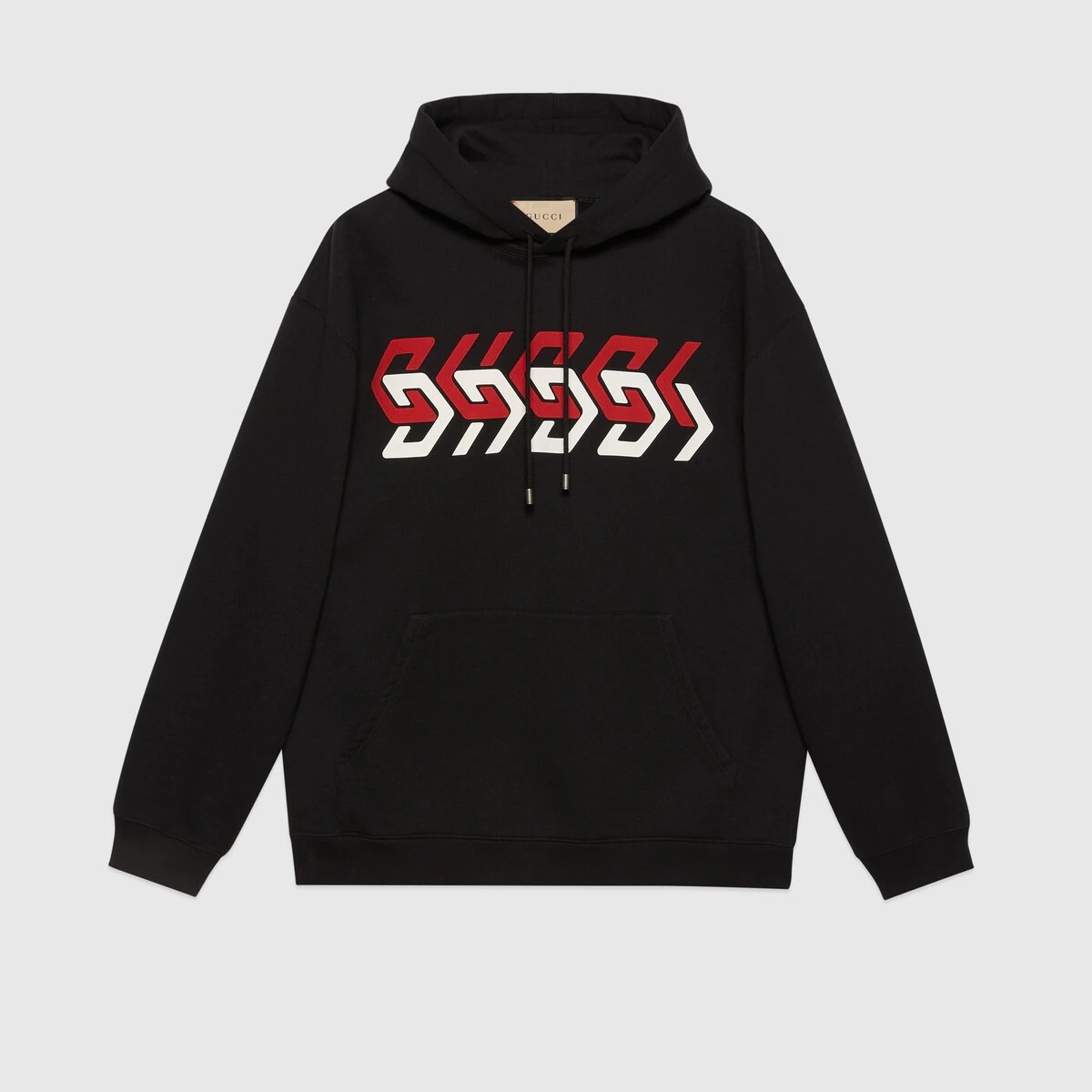 Jersey sweatshirt with Gucci mirror print - 1