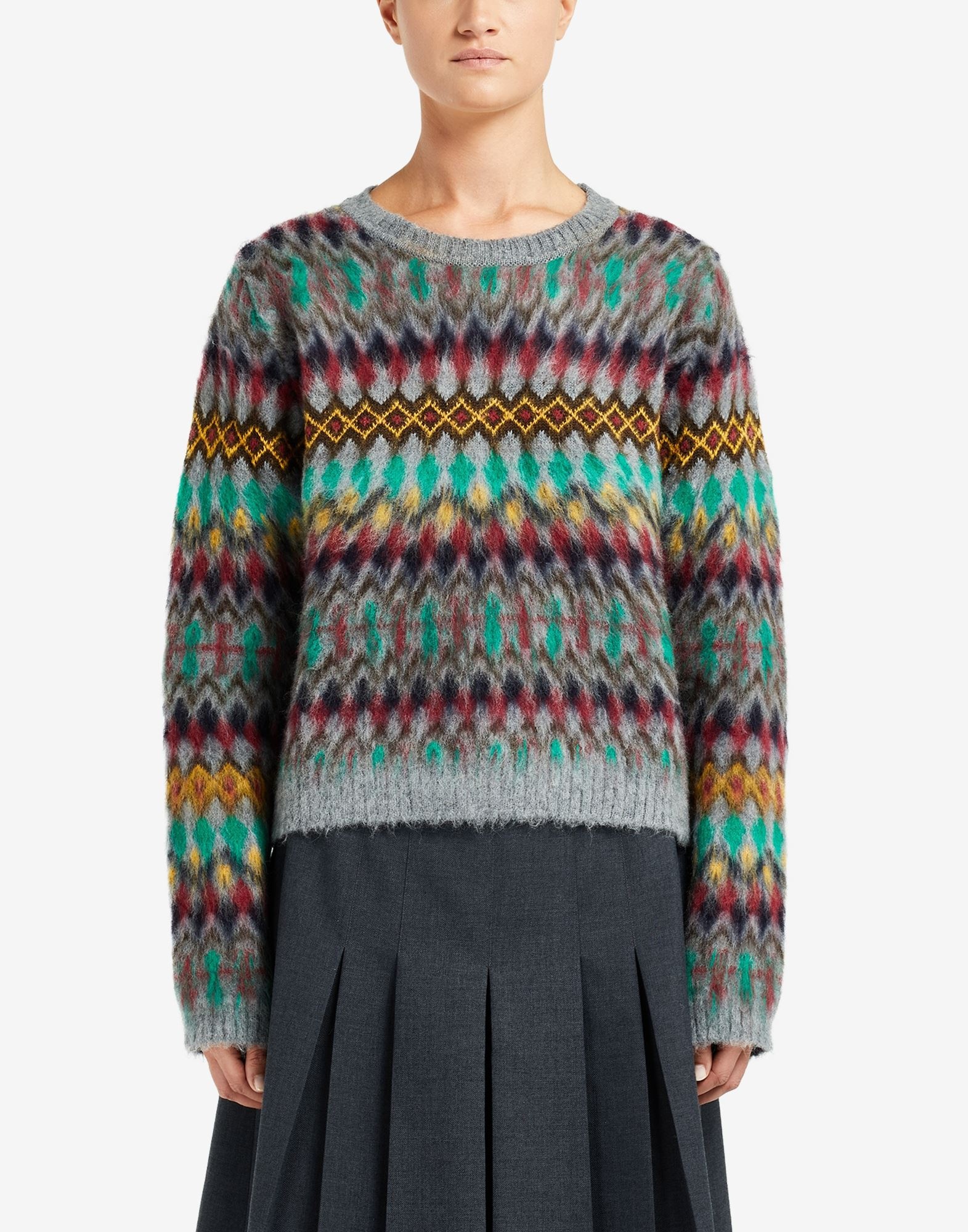 Blurred Fair Isle sweater - 5