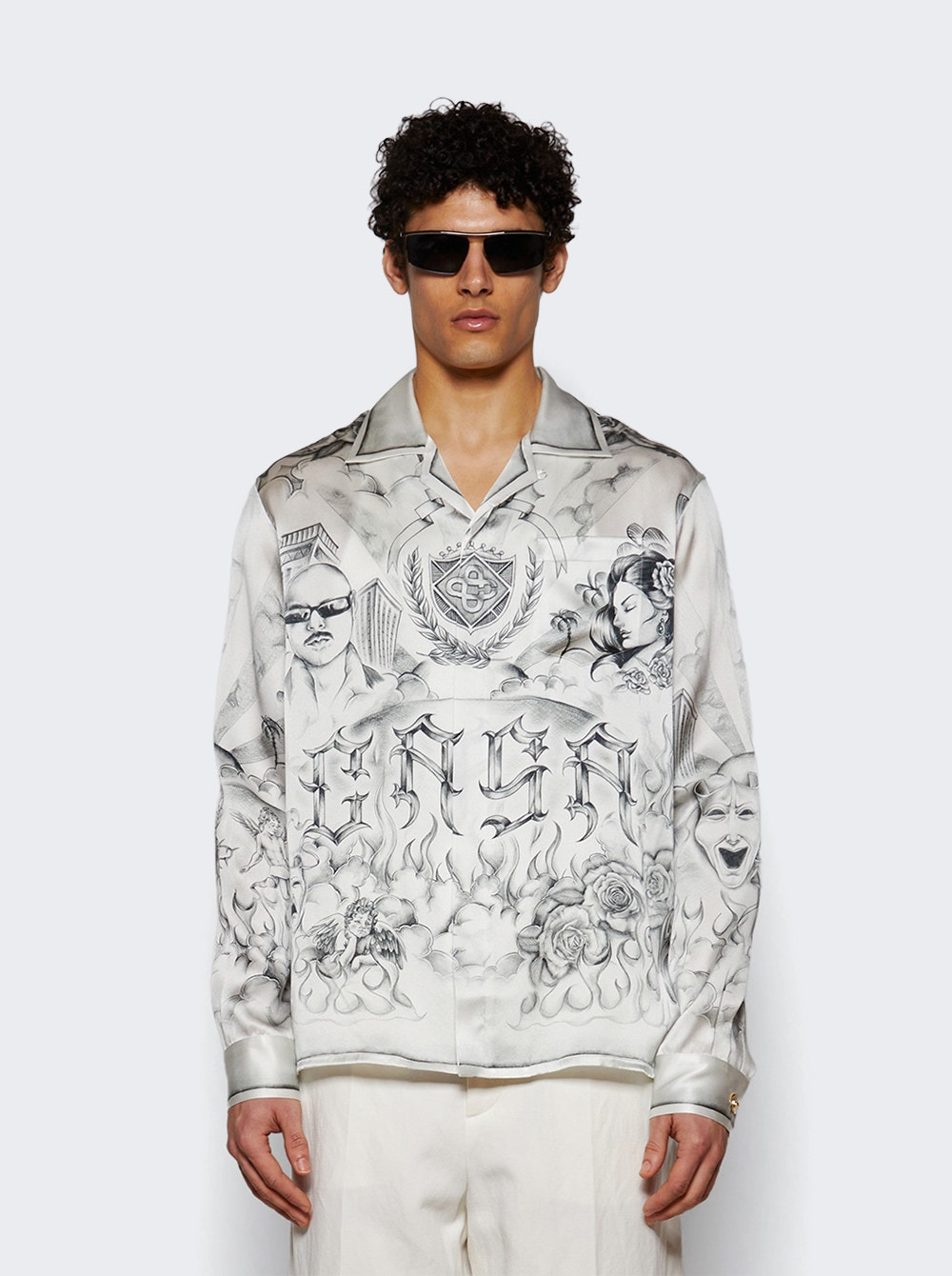 Tattoo Long Sleeve Shirt Grey - 2