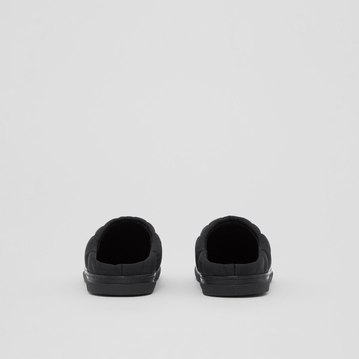 Logo Detail Quilted Nylon Slippers - 5