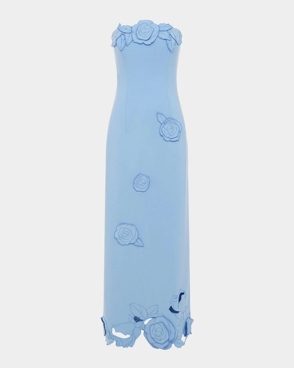 Rayna Applique Strapless Bustier Maxi Dress - 1