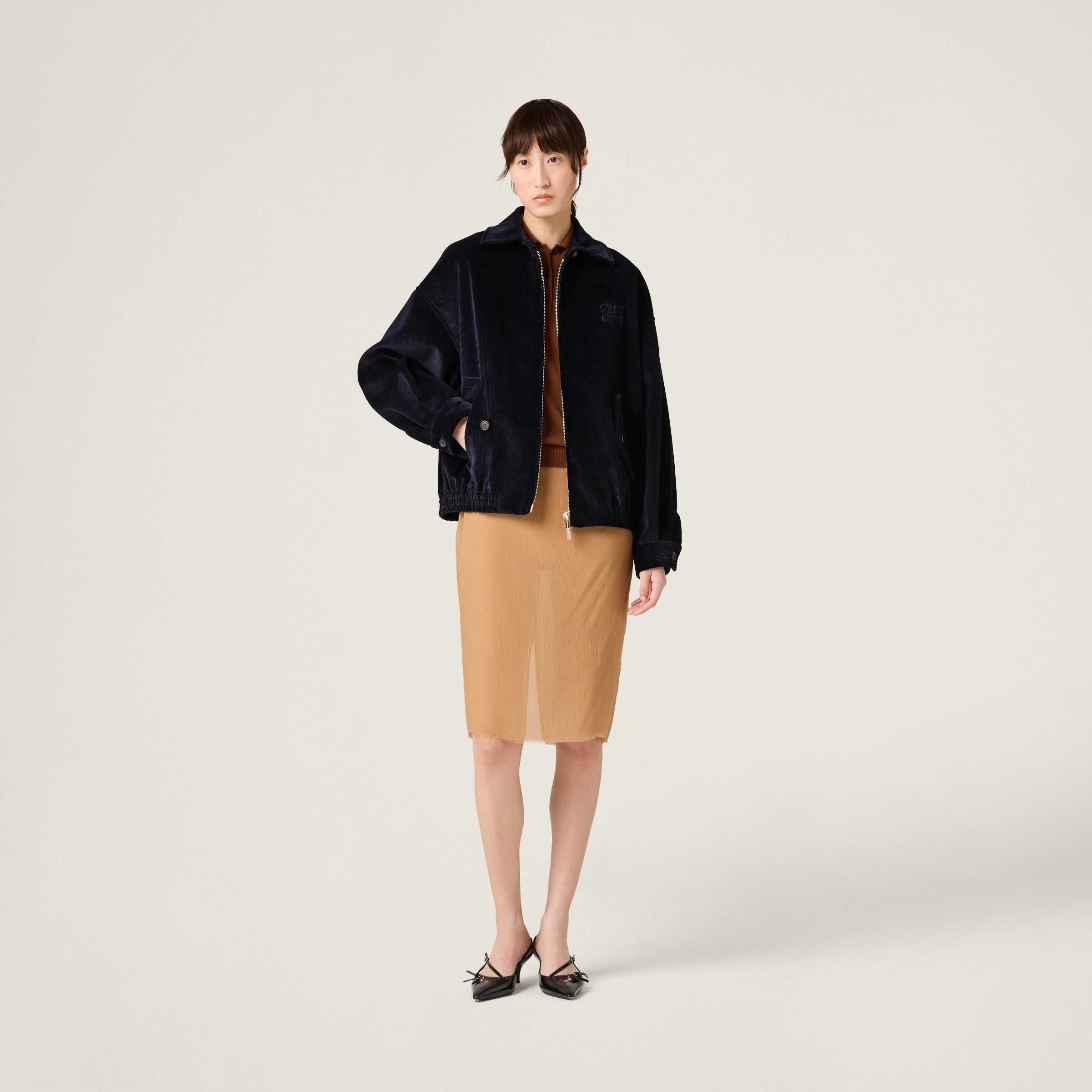 Corduroy blouson jacket - 2
