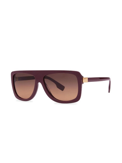 Burberry hardware detail square frame sunglasses outlook