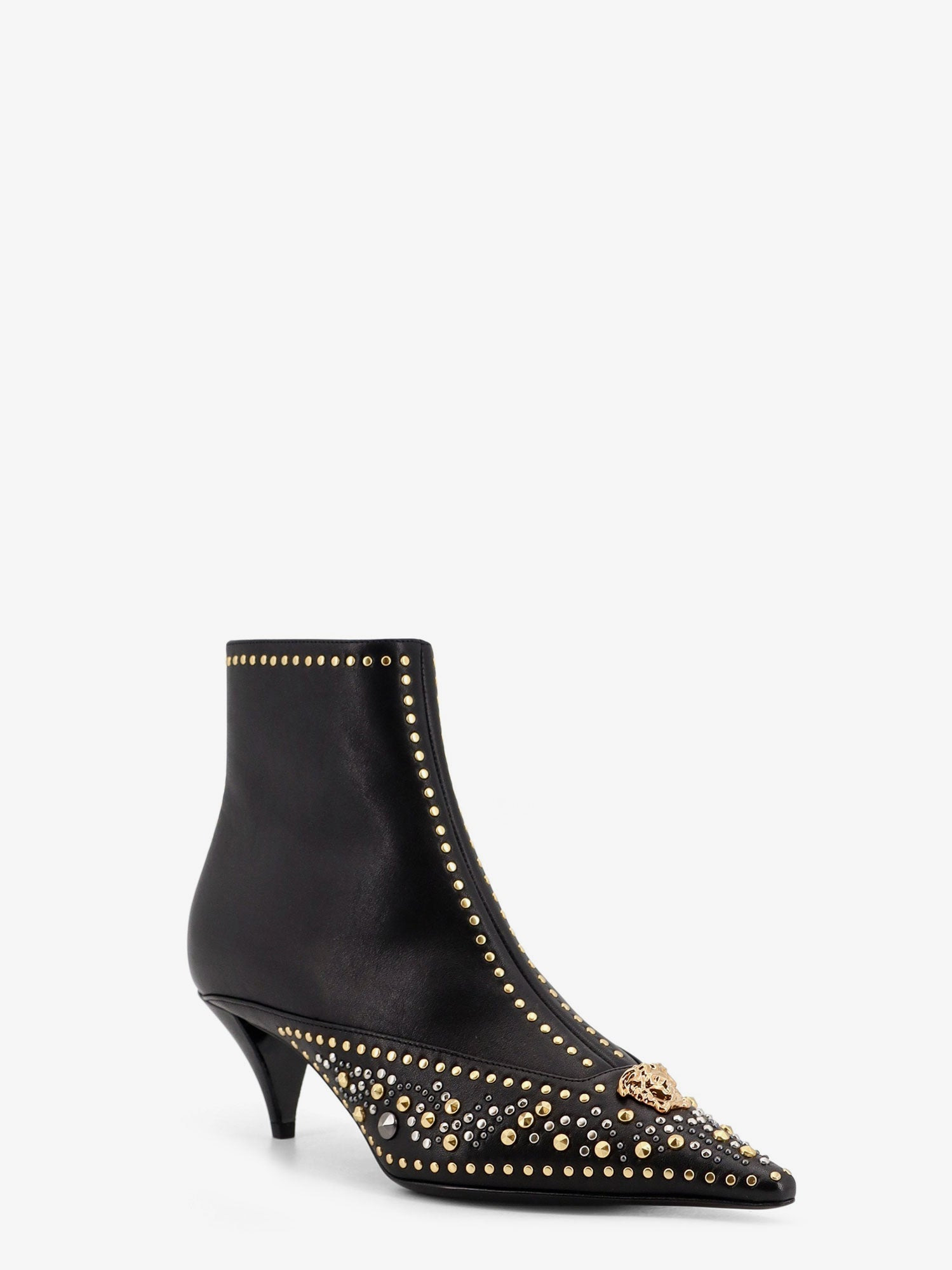 Versace Leather Ankle Boots - 2