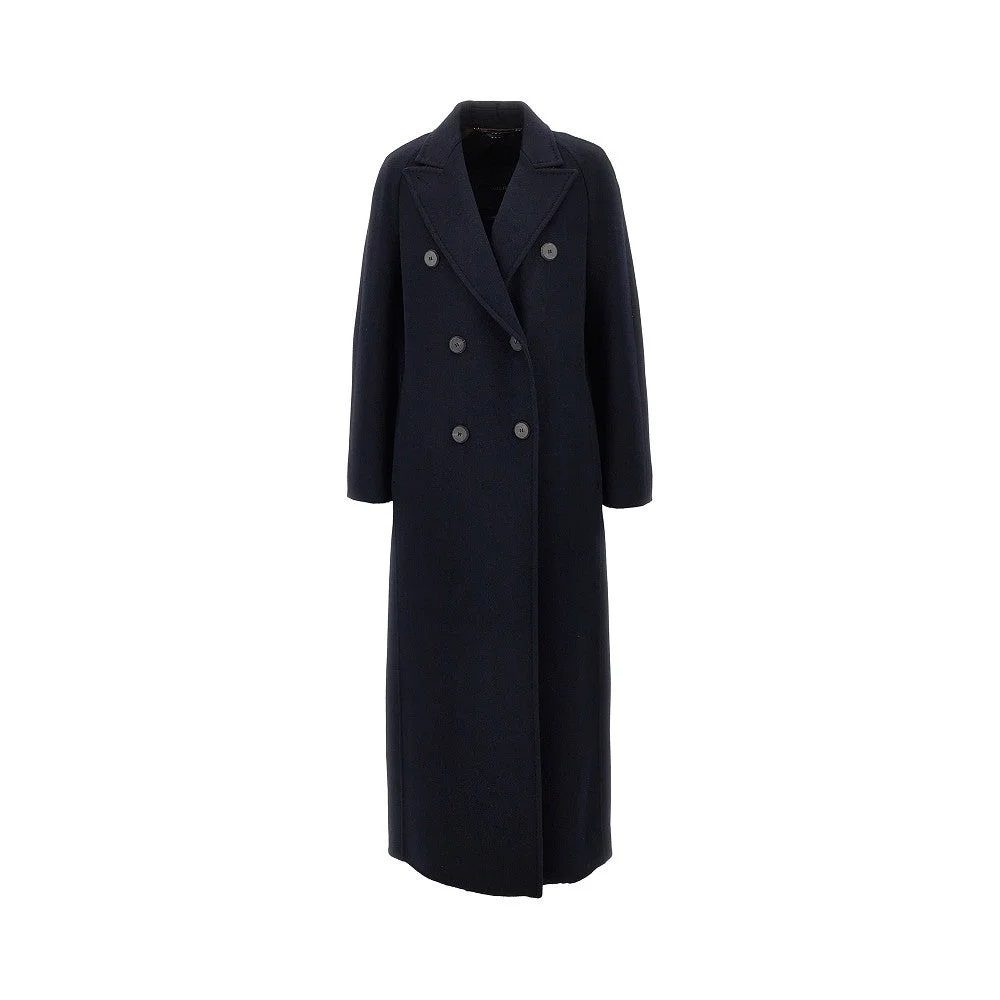 Max Mara Cashmere Double-breasted Coat Blue - 1