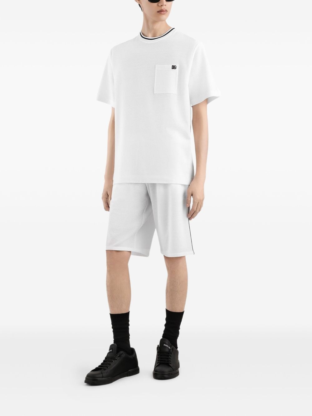 logo-embroidered cotton t-shirt - 2