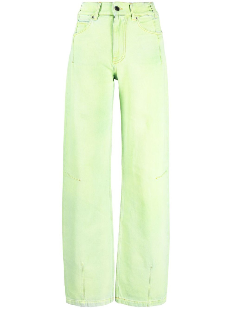 wide-leg denim jeans 1
