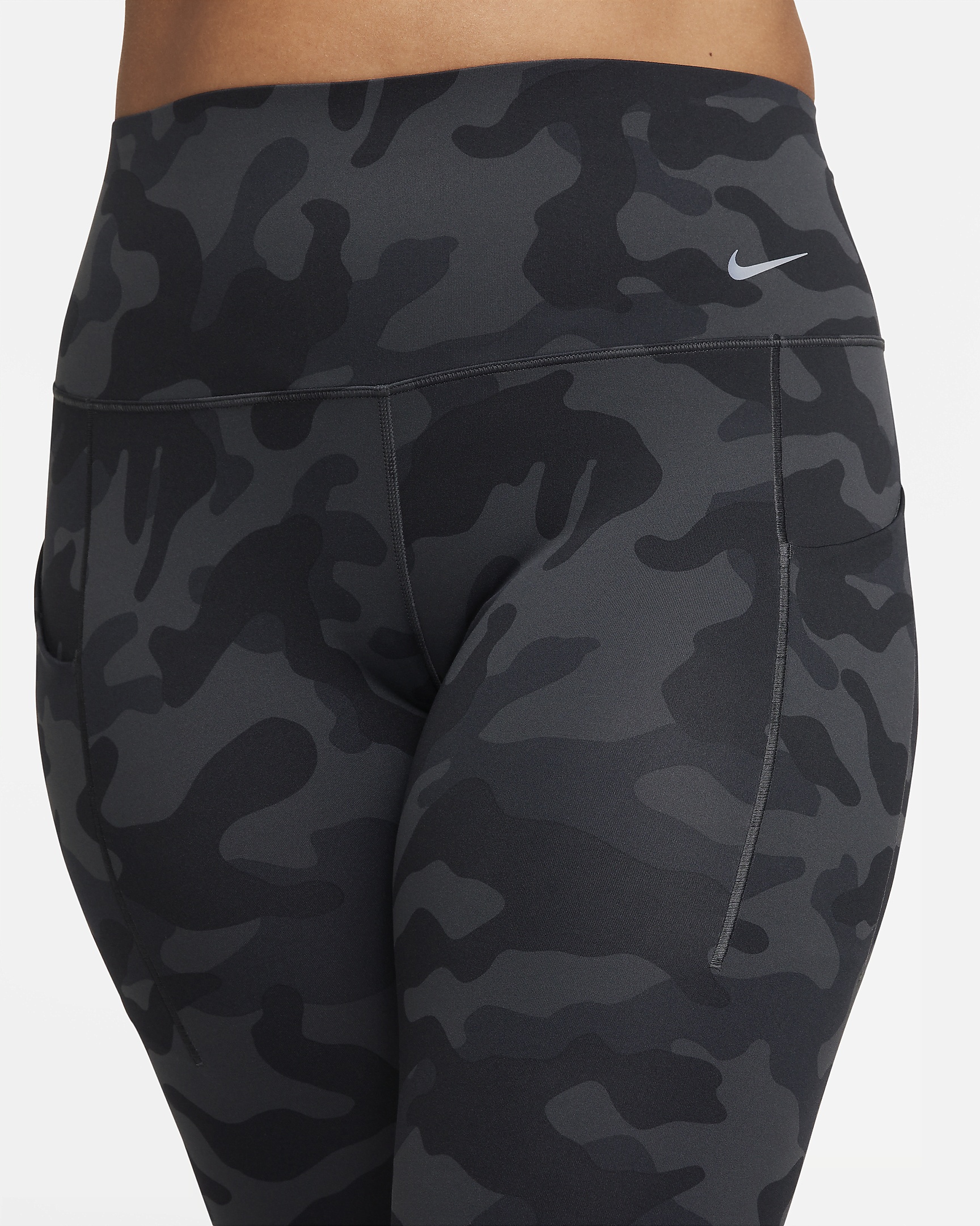 Nike Universa Women's Medium-Support High-Waisted 7/8 Camo Leggings with Pockets - 4