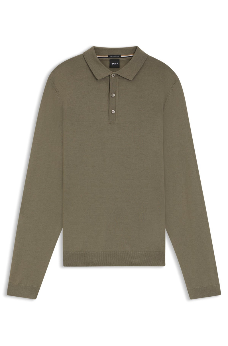 REGULAR-FIT KNIT POLO IN VIRGIN WOOL 1