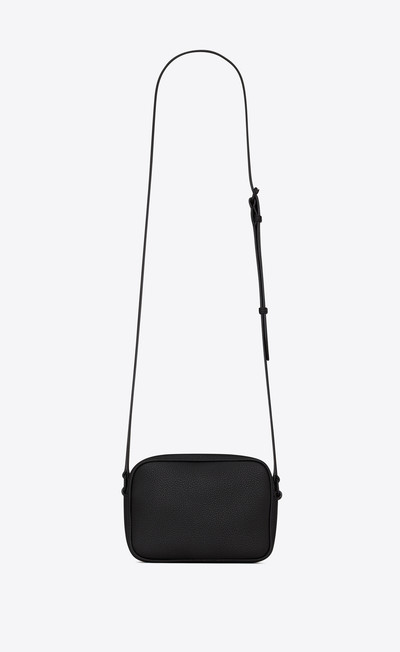 SAINT LAURENT camp small camera bag in grained leather outlook