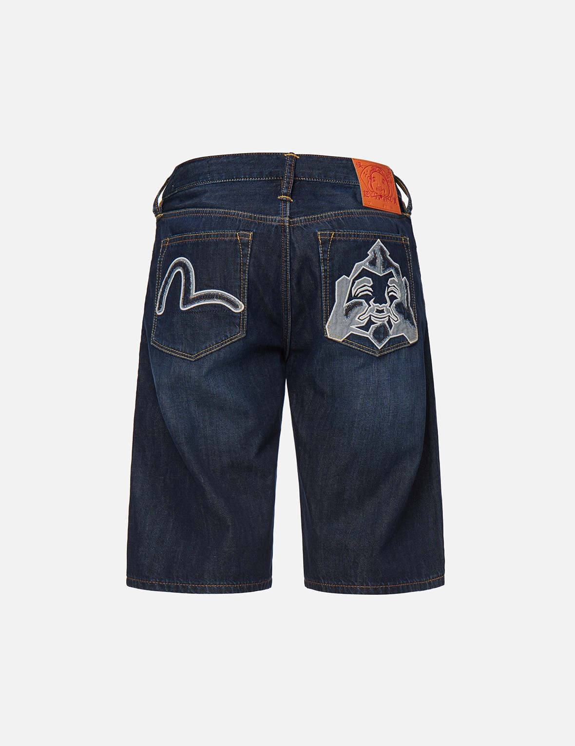 DENIM APPLIQUÉ GODHEAD DENIM SHORTS - 2