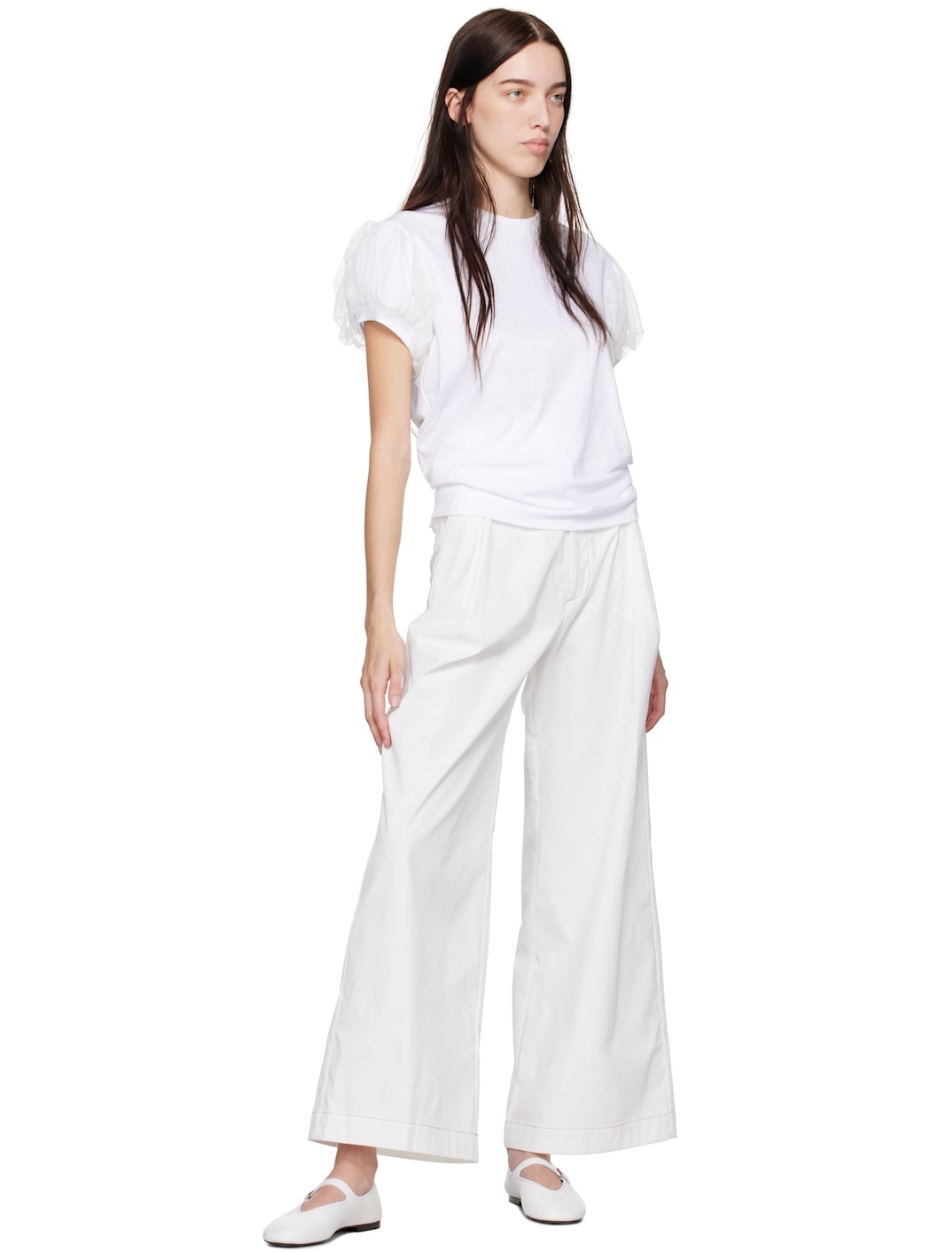 White Olympe Trousers - 4