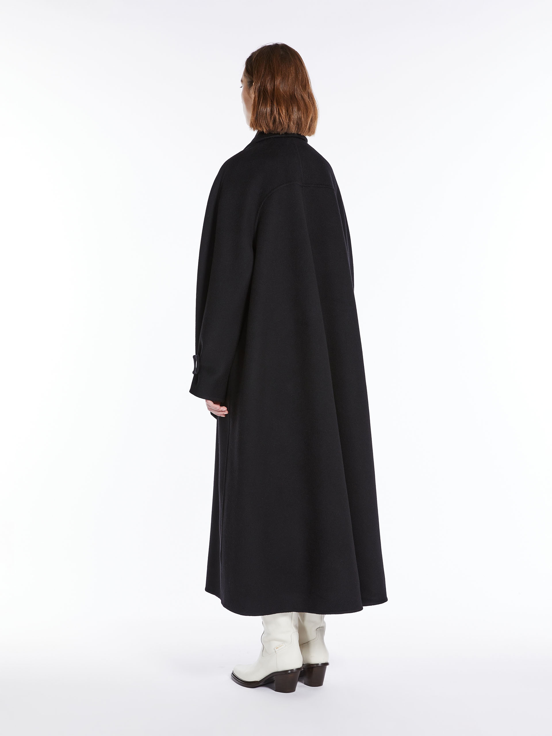 ADDA Flared cashmere coat - 4