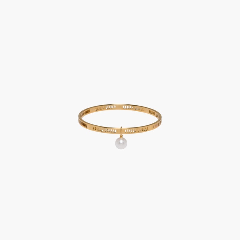 Miu Logo bangle bracelet - 2