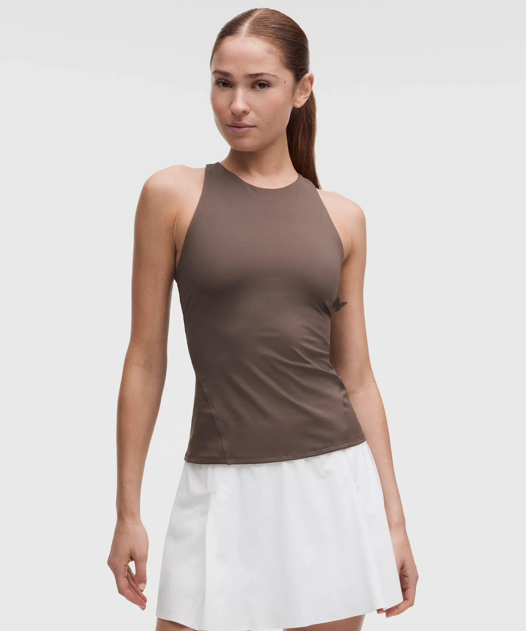 Racerback High-Neck Tennis Tank Top *B/C Cup - 1