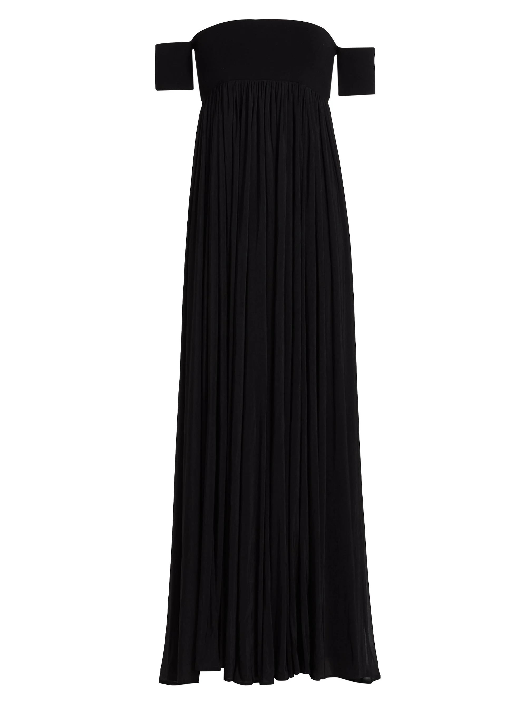 Women's Miles Mixed-Media A-Line Maxi Dress - Black - 1